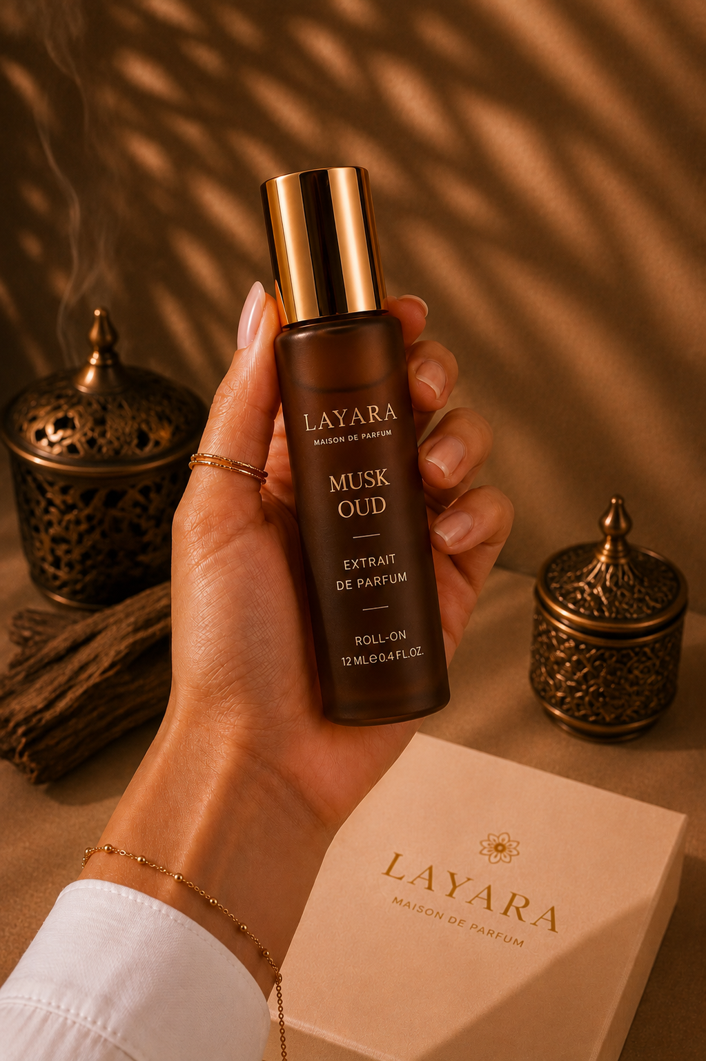 LAYARA Musk Oud – Extrait de Parfum Roll-On 12 ml